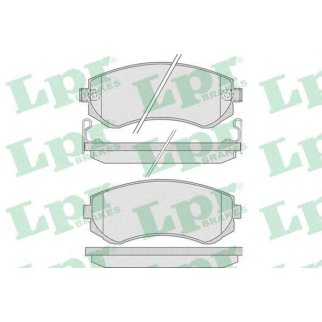 Колодки тормозные передние к-кт Lpr 05P856 фото
