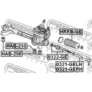 0322GE_тяга рулевая! Honda City/Insight/Jazz 1.2-1.4 08> фото