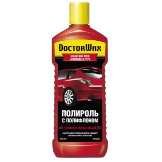 Полироль DOCTOR WAX с тефлоном темно-красная 300мл. фото
