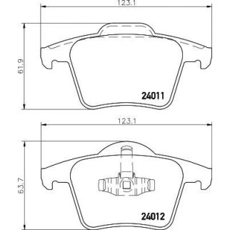 Колодки тормозные задние дисковые к-кт TEXTAR 2401101 фото