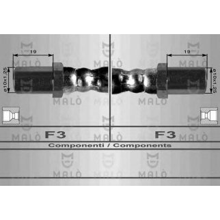 Шланг тормозной задн. Lada 110,111,112 95-, Samara фото
