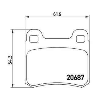 Колодки тормозные задние дисковые к-кт TRIALLI PF 4055 фото 2