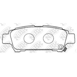 Колодки тормозные задние к-кт NiBK PN1449 фото