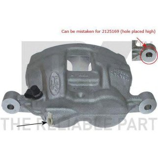 Суппорт тормозной передний левый (двухпоршневой) / FORD Transit RWD 06~14 фото