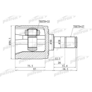 Шрус привода PATRON PCV1341 фото