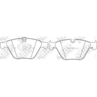 Колодки тормозные передние к-кт NiBK PN0222 фото