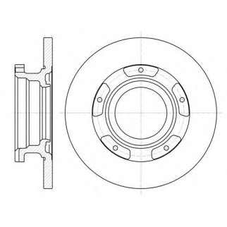 61107.00_диск тормозной задний! Ford Transit 2.2-3.2i/TDCi 06-14 фото