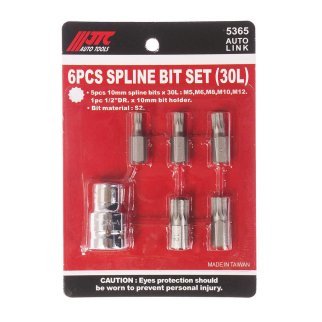 Набор вставок 1/2&quot; 6пр сплайн с держателем М5-12 JTC фото