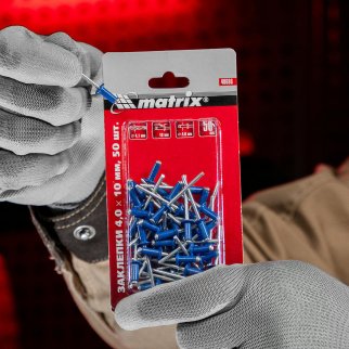 Заклепки 4,0х10мм 50шт MATRIX фото 7