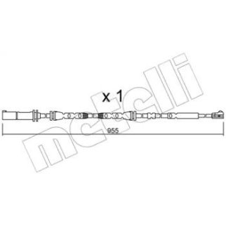 Датчик износа колодок METELLI _SU.280 фото