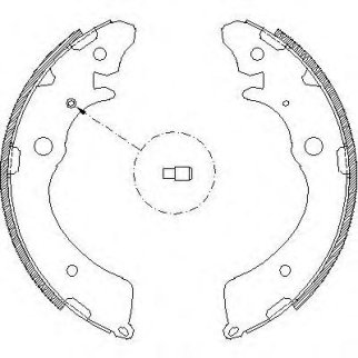 4383.00_=508SBS=K5524-01=361457B=FSB318 !колодки барабанные Honda Accord 2.0i &16V 88-93 фото