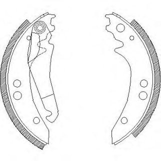4136.00_=FSB615 [6014300622] !колодки барабанные MB 601/602 208-309D 77-95 фото