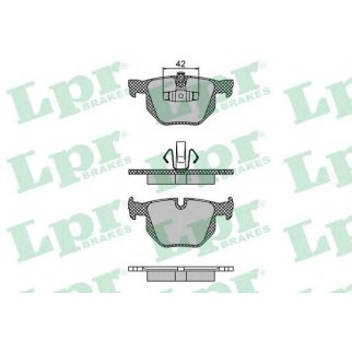 Колодки тормозные задние дисковые к-кт Lpr 05P1476 фото