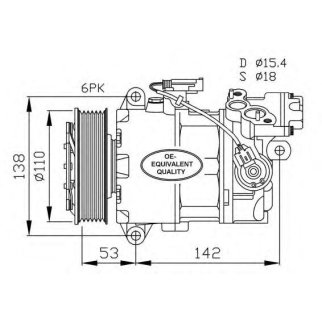 32463_компрессор кондиционера! BMW E81/E82/E87/E88/F20/F21 1.6-2.0i 04>/E90 1.6-2.0i 05> фото