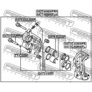 Рк переднего суппорта FEBEST 0475-V45F фото