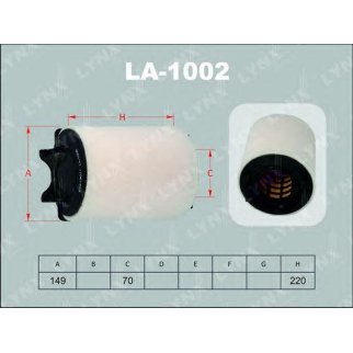 Фильтр воздушный LYNXauto LA1002 фото