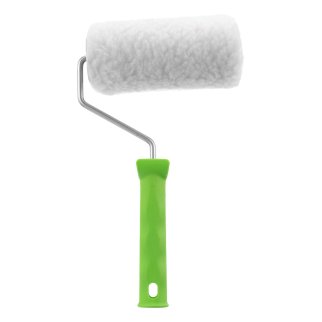 Валик 150мм из натурального меха с ручкой ворс12мм D-48мм Dручки-6мм СИБРТЕХ фото 3