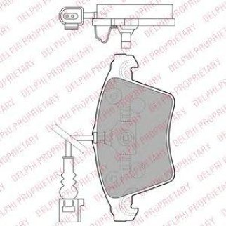 Колодки тормозные DELPHI LP1913 фото