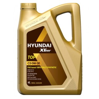 Масло моторное Hyundai Xteer TOP C3 0W-30 синтетическое 4 л 1041102 фото