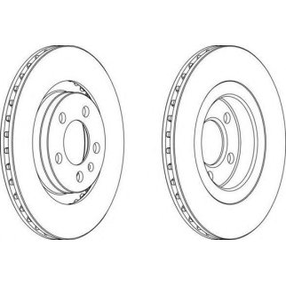 Торм.диск пер.вент.(280x22) 5 отв. фото