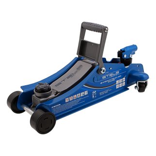 Домкрат подкатной гидравлический 2т 100-350мм поворотная рукоятка LOW PROFILE STELS фото 3