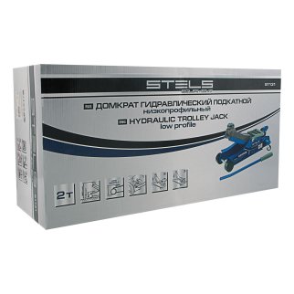 Домкрат подкатной гидравлический 2т 100-350мм поворотная рукоятка LOW PROFILE STELS фото 9