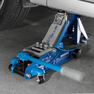 Домкрат подкатной гидравлический 2т 100-350мм поворотная рукоятка LOW PROFILE STELS фото 15