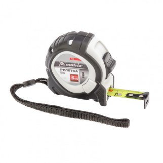 Рулетка Neon, 3 м x 16 мм, обрезиненный корпус, 3 фиксации, PRO// Matrix фото 2