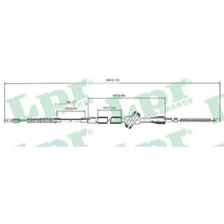 Трос ручного тормоза AUDI 100 90-94 задний (барабан.торм.) фото