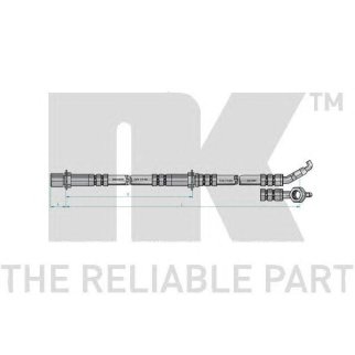 Шланг тормозной передний / TOYOTA Hiace 95~ фото