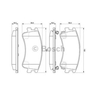 Колодки тормозные передние к-кт BOSCH 0 986 494 079 фото