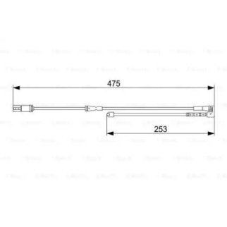 Датчик износа колодок BOSCH 1 987 473 548 фото
