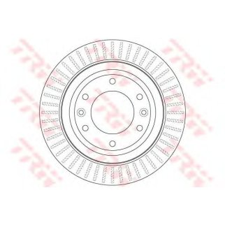 Диск тормозной задний TRW DF6350 фото