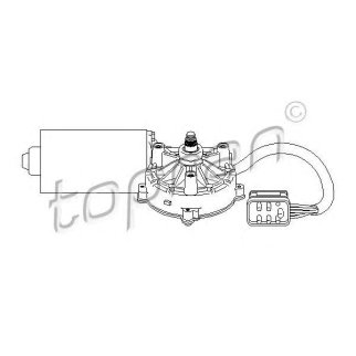 Моторчик стеклоочистителя передний topran 401533755 фото