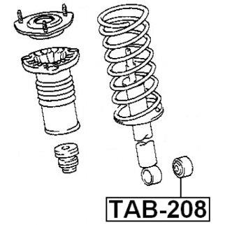 Сайлентблок амортизатора FEBEST TAB-208 фото 2
