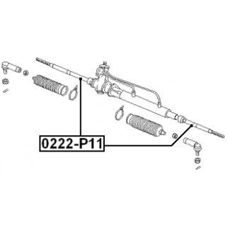 Тяга рулевая FEBEST 0222-P11 фото 2