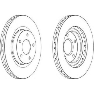 Диск тормозной FERODO DDF1624 фото