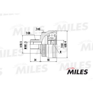 ШРУС AUDI A4 II-III/A6 II 1.6-3.2 97-08 нар. +ABS фото 3