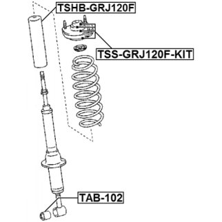 Сайлентблок FEBEST TAB-102 фото 2
