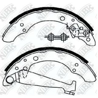 Колодки барабанные к-кт NiBK FN0534 фото