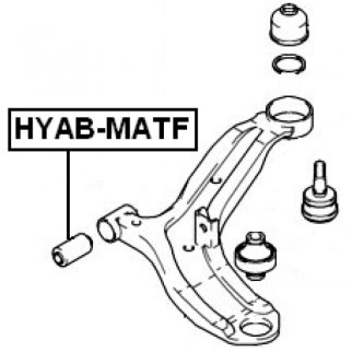 Сайлентблок пер. рычага передний горизонтальный FEBEST HYAB-MATF фото 2 Сайлентблок пер. рычага передний горизонтальный FEBEST HYAB-MATF фото 2