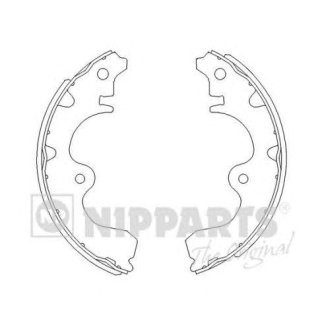 Колодки торм.бар.TOYOTA PASEO/STARLET 1.0-1.5 89-99 фото