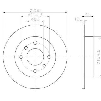 Диск тормозной задний TEXTAR 92056400 фото