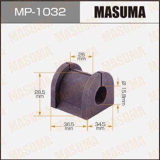 MP-1032_втулка стабилизатора заднего! Mitsubishi Outlander CU# 2002-2006 фото