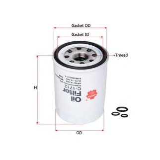 Фильтр масляный SAKURA C1712 фото