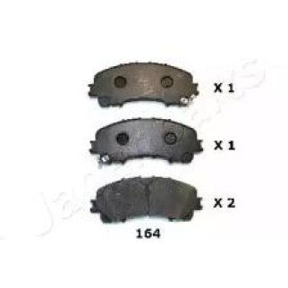 Колодки тормозные передние к-кт Japanparts PA-164AF фото