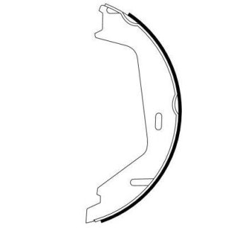 Колодки ручного тормоза к-кт Hella 8DA 355 050-591 фото