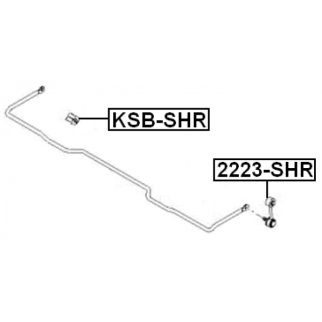 Втулка заднего стабилизатора FEBEST KSB-SHR фото 2