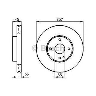 Диск тормозной BOSCH 0 986 478 638 фото