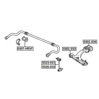 Втулка переднего стабилизатора ASVA 0307-HRVF фото
